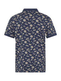Colton Polo – Navy med sand-mønster